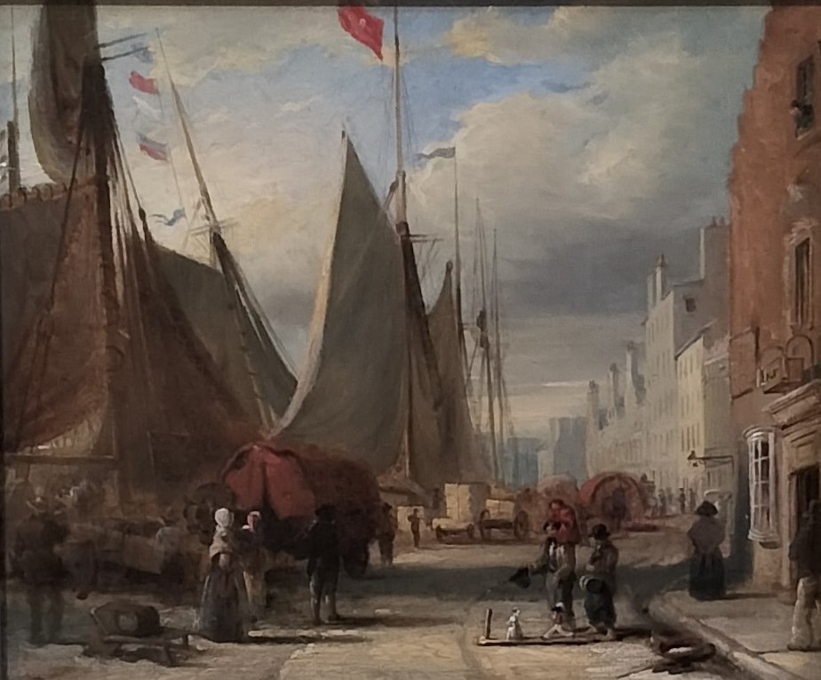David Octavius Hill, On the Quay of Leith, c 1825, SNPG